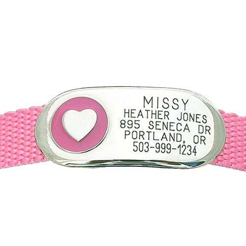 Jewelry Collar Tag - Heart, - Lucky Pet